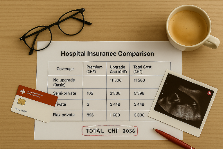 swiss health insurance pregnancy small